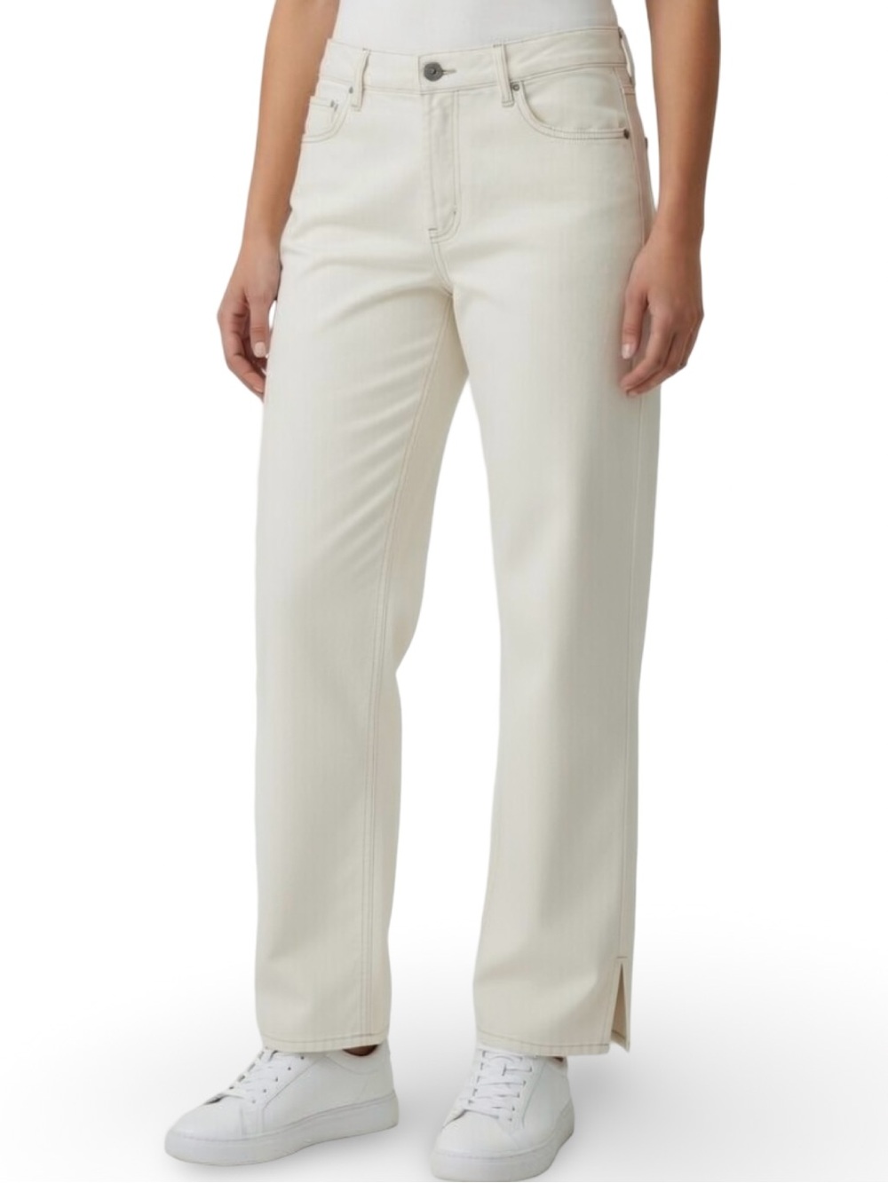 NEW House of Harlow 1960 Super High Rise Straight Jeans Stone 32